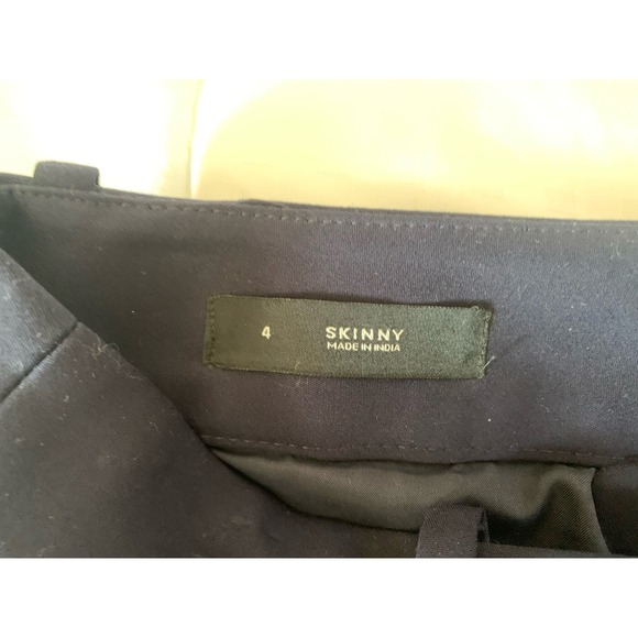 Loft Straight Leg  Size 4 Skinny Women Navy Trousers - Picture 3 of 11